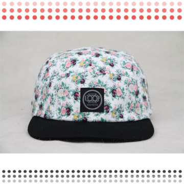 Sombreros de gorra de Snapback del panel 5 del ala plana en blanco 2016 de encargo